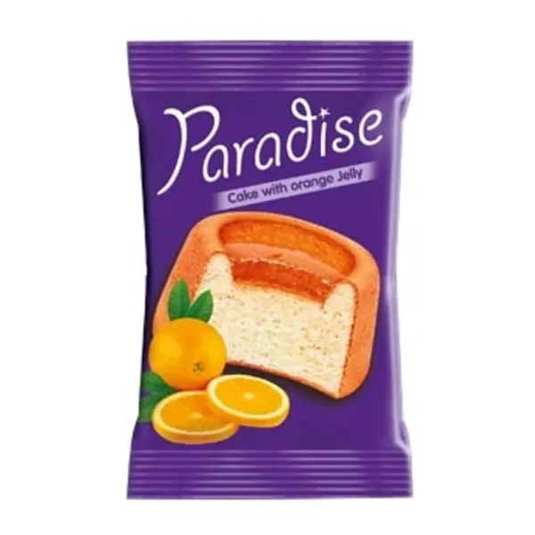 Paradise cake, jeleu portocala, 25g