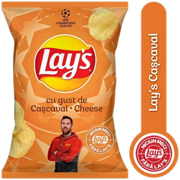 Lays Chips Cascaval Football 125G